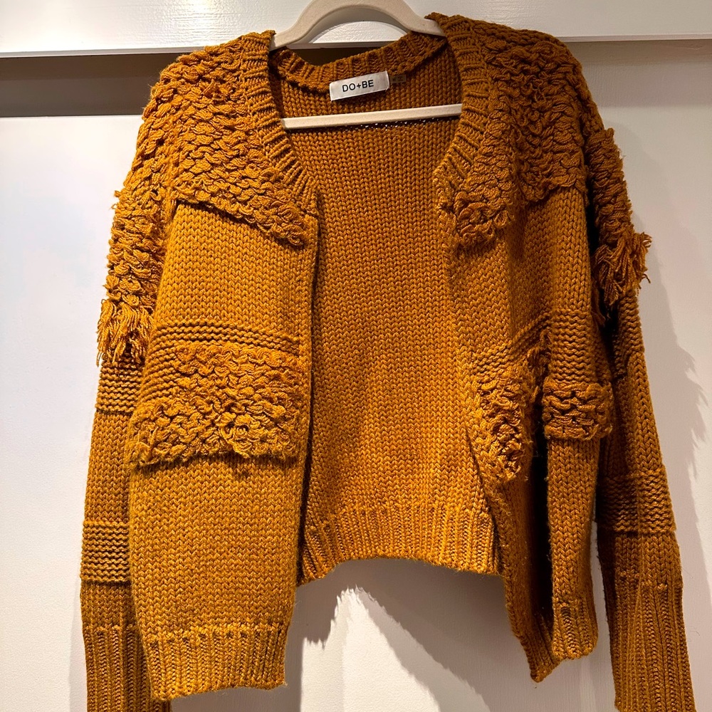 Women’s sweater, cardigan with details, size medium